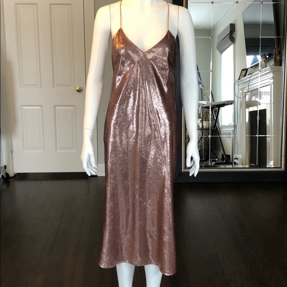 NWT Michele Mason Bias Midi Dress in “Mauve” - Picture 4 of 8